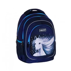 Galaxy Lovas ergonomikus iskolatáska, hátizsák - 3 rekeszes - Head