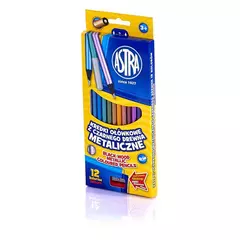 Metalic háromszőg színes ceruza készlet - 12 db-os (312114002)