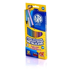 Metalic háromszőg színes ceruza készlet - 12 db-os (312114002)