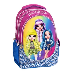 Rainbow High ergonomikus iskolatáska, hátizsák - 3 rekeszes - Silver - Astrabag