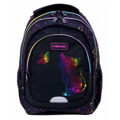 Rainbow Kitty - Golden Effect ergonomikus iskolatáska, hátizsák - 2 rekeszes - Head (502025032)