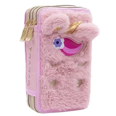 Unikornis felszerelt 3 emeletes tolltartó - Fluffy Unicorn (503024085)