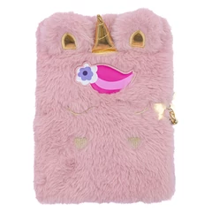 Unikornis szőrmés napló - A/5 - 80 lapos - Fluffy Unicorn (101024003)