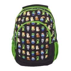 Minecraft ergonomikus iskolatáska, hátizsák - 3 rekeszes