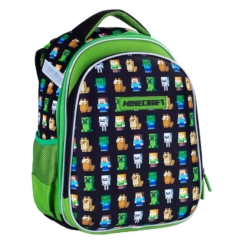 Minecraft ergonomikus iskolatáska, hátizsák - 2 rekeszes