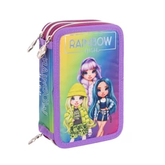 Rainbow High felszerelt 3 emeletes tolltartó - Silver - Astrabag