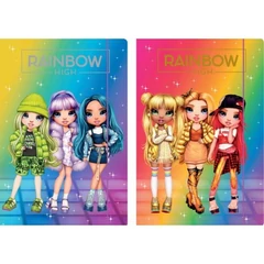 Rainbow High A/4 gumis mappa - kétféle