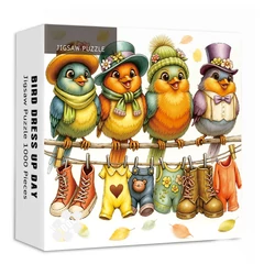 Bboldin 1000 db-os puzzle - Bird Dress Up Day (PT-1050)