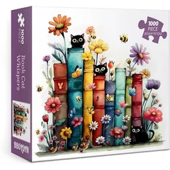 Bboldin 1000 db-os puzzle - Book Cat Whispers (PT-1199)