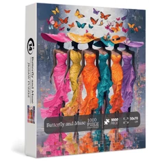 Bboldin 1000 db-os puzzle - Butterfly and Muse (PT-976)