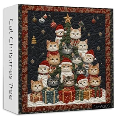 Bboldin 1000 db-os puzzle - Cat Christmas Tree (PT-568)