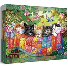 Bboldin 1000 db-os puzzle - Cats Sleep in Spring (PT-1233)