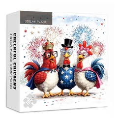 Bboldin 1000 db-os puzzle - Cheerful Chickens (PT-1251)