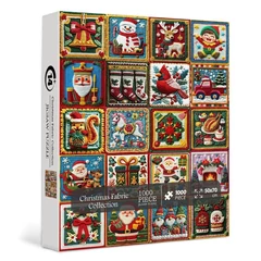 Bboldin 1000 db-os puzzle - Christmas Fabric Collection (PT-548)
