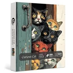 Bboldin 1000 db-os puzzle - Curious Cat (PT-50)