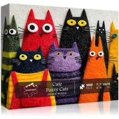 Bboldin 1000 db-os puzzle - Cute Fuzzy Cats (PT-1056)