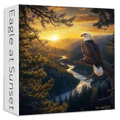 Bboldin 1000 db-os puzzle - Eagle at Sunset (PT-1217)