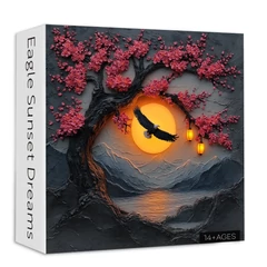 Bboldin 1000 db-os puzzle - Eagle Sunset Dreams (PT-1245)
