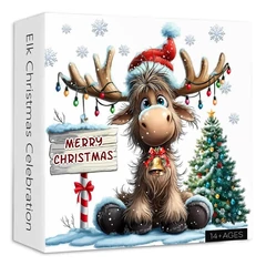 Bboldin 1000 db-os puzzle - Elk Christmas Celebration (PT-633)