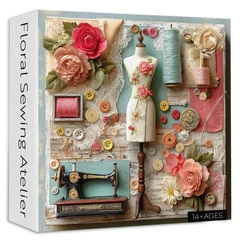 Bboldin 1000 db-os puzzle - Floral Sewing Atelier (PT-1194)