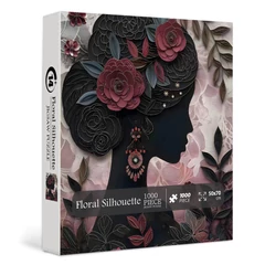 Bboldin 1000 db-os puzzle - Floral Silhouette (PT-899)