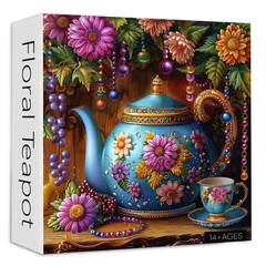 Bboldin 1000 db-os puzzle - Floral Teapot (PT-701)