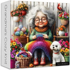 Bboldin 1000 db-os puzzle - Grandma’s Cozy Knit (PT-1129)