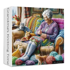 Bboldin 1000 db-os puzzle - Grandma's Knitting Time (PT-1163)