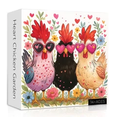 Bboldin 1000 db-os puzzle - Heart Chicken Garden (PT-238)