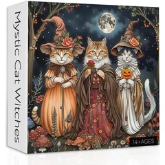 Bboldin 1000 db-os puzzle - Mistic Cat Witches (PT-341)