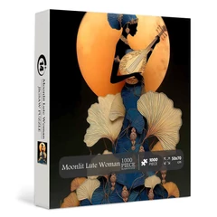 Bboldin 1000 db-os puzzle - Moonlit Lute Woman (PT-727)