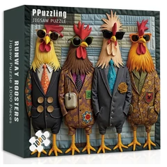 Bboldin 1000 db-os puzzle - Runway Roosters (PT-750)