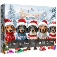 Bboldin 1000 db-os puzzle - Santa's Pup Posse (PT-712)