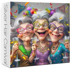 Bboldin 1000 db-os puzzle - Silver Hair Carnival (PT-696)