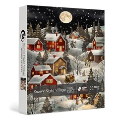 Bboldin 1000 db-os puzzle - Snowy Night Village (PT-586)