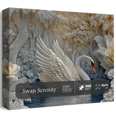 Bboldin 1000 db-os puzzle - Swan Serenity (PT-870)