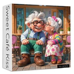 Bboldin 1000 db-os puzzle - Sweet Café Kiss (PT-412)