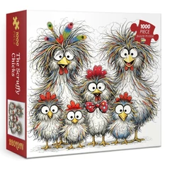 Bboldin 1000 db-os puzzle - The Scruffy Chicks (PT-1216)