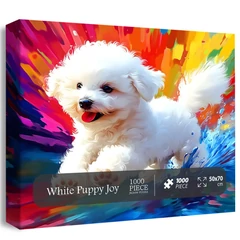 Bboldin 1000 db-os puzzle - White Puppy Joy (PT-298)