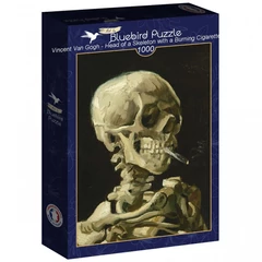 Bluebird 1000 db-os puzzle - Art by Vincent Van Gogh - Head of a Skeleton with a Burning Cigarette, 1886 (60323)
