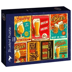 Bluebird 90258 - Beers - 1000 db-os puzzle
