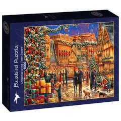 Bluebird 90349 - Christmas at the Town Square - 1000 db-os puzzle