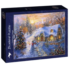 Bluebird 90352 - Christmas Cottage - 1000 db-os puzzle