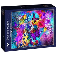 Bluebird 1000 db-os puzzle - Flowers and Butterflies (90328)