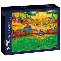 Bluebird 1000 db-os puzzle - Hundertwasser - Irinaland over the Balkans, 1969 (60257)