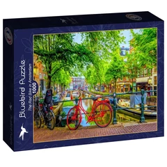 Bluebird 1000 db-os puzzle - The Red Bike in Amstredam (90213)