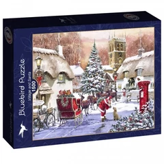 Bluebird 1500 db-os puzzle - Village and Santa (90536)