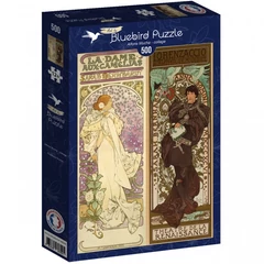 Bluebird 500 db-os puzzle - Alfons Mucha - Collage (60349)