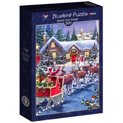 Bluebird 500 db-os puzzle - Santa And Sleigh (90519)