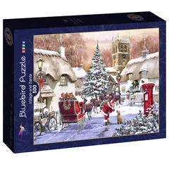 Bluebird 500 db-os puzzle - Village and Santa (90537)